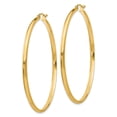 thumbnail image 2 of 14k Yellow Gold Hoop Earrings Round, 2 of 8