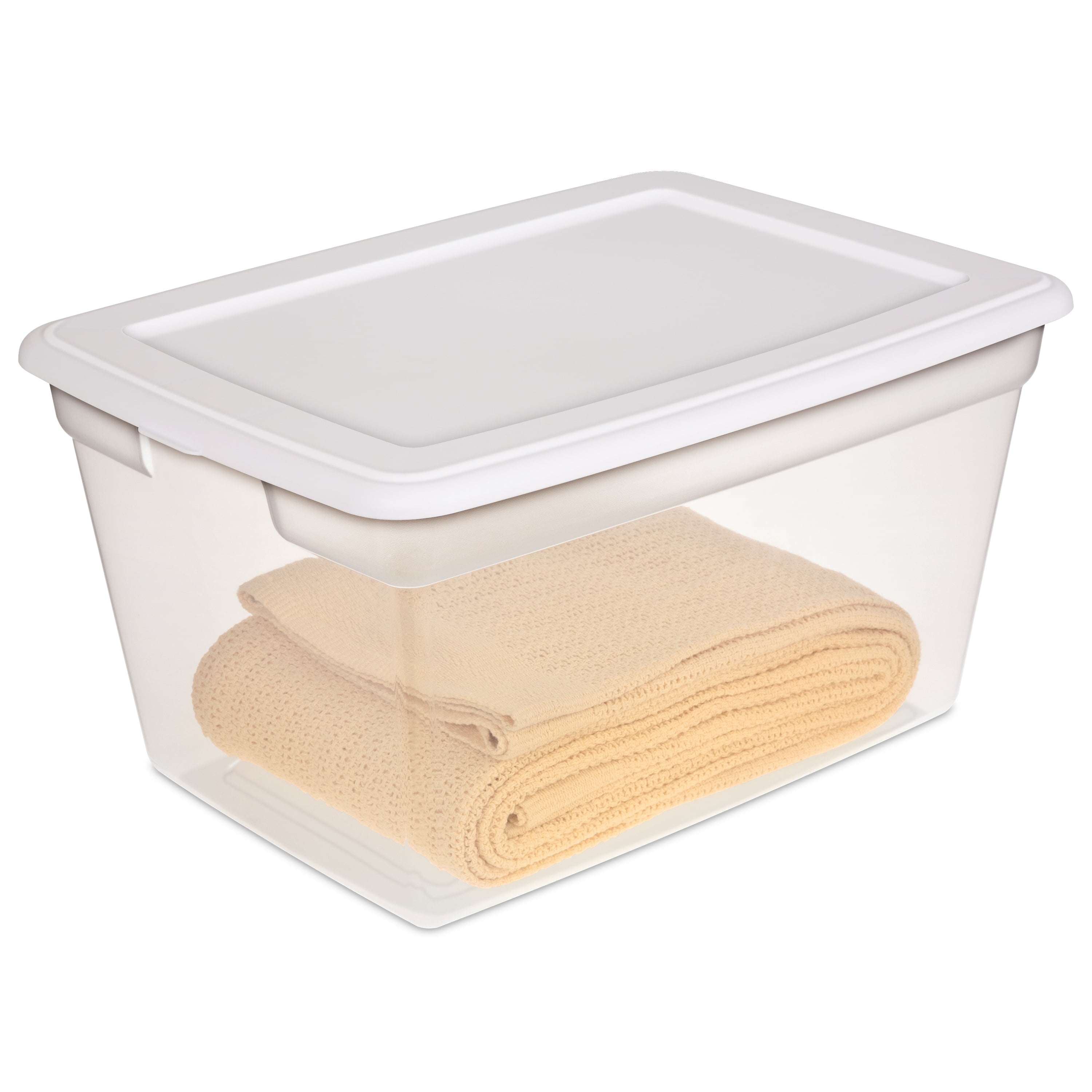 Sterilite 58 Qt 55 L Storage Box White Com