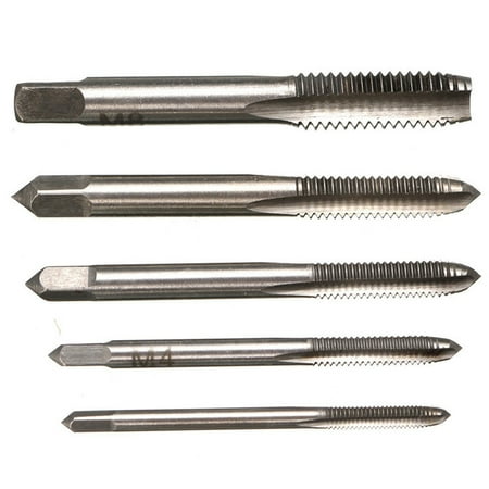 

Ekeka Clearance ! 5pcs M3 M4 M5 M6 M8 HSS Machine Hand Screw Thread Metric Plug Tap Drill Bits