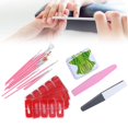 thumbnail image 4 of Juego de 5 piezas con bolígrafo, esponja, limas y moldes para un arte de uñas perfecto, kit profesional de extensión de uñas, 4 of 8