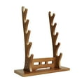 thumbnail image 1 of JIEMUCES Support de Flûte en Bambou Multi-Niveaux Support de Couteau de Cuisine Support de Flûte de Table Présentoir pour Ranger et Organiser Flûtes et Fourreaux, 1 of 8