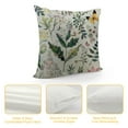 thumbnail image 4 of Creowell Spring Floral Pillow Covers  Sage Green Herb Wildflower Botanical Plant Throw Pillow Cover Spring Decor Pillowcase Vintage Farmhouse Cushion Cover for Home Sofa Outdoor, 4 of 5