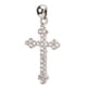 thumbnail image 3 of Colgante de crucifijo S925 Plata con purpurina Circonia cúbica Jesús Cruz colgante accesorios regalo, 3 of 12
