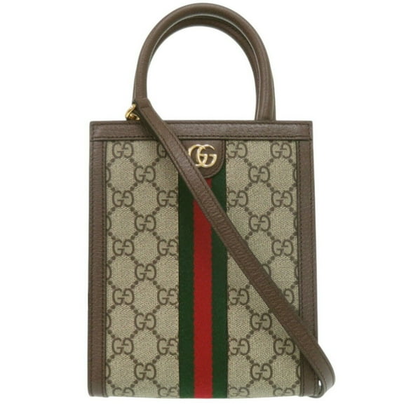 Pre-Owned Gucci Ophidia 772317 GG canvas beige shoulder bag 0486GUCCI (Good)