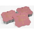 thumbnail image 4 of Inkdotpot Pack Of 100 Real Gold Foil Bracket Shape Paper Tags Made With Love Wedding Favor Hang Tags, 4 of 7