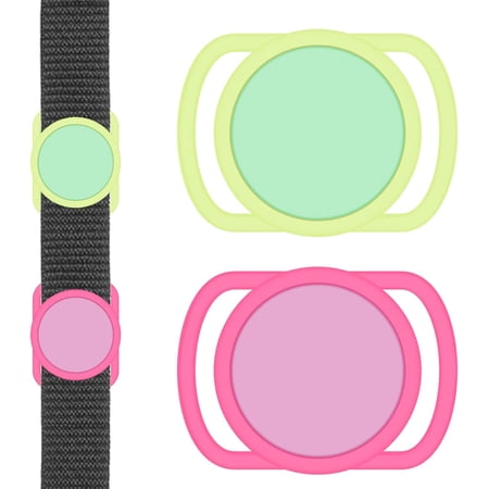 Airtag Dog Collar Holder,Airtag Protective Case for Dog Cat Collar,Updated Airtag Collar Holder Compatible for Apple Airtag. (LG+LP)