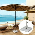 thumbnail image 2 of Outsunny Base Carrée pour Parasol de Patio, Support de Parasol avec Poignées, Gris, 2 of 10