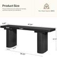 thumbnail image 3 of Tribesigns Wooden Entryway Bench, 47" Shoe Bench, Modern Narrow Hallway Foyer Seat Dining Seat, 3 of 6