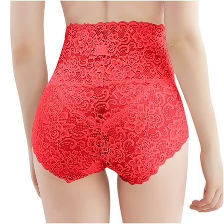 Women Hanes Underwear Cotton Womens Lace Underwear  Women s New Solid Color Lace Pattern High-waisted Breathable Panties