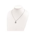 thumbnail image 3 of 1/3 Carat (Ctw) Blue & White Diamond Drop Pendant Necklace in Sterling Silver with Chain, 3 of 4