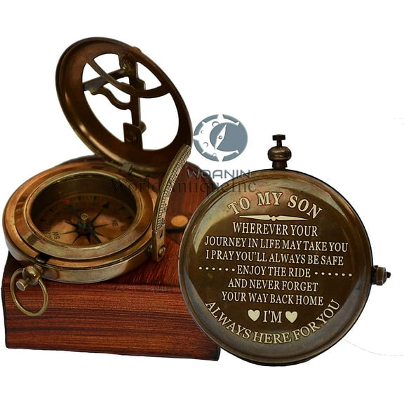 Personalized Compass, Gift for Husband, Son, to My Man, to My Fiancé, Dad, Boyfriend, for Customized Compass