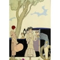 thumbnail image 3 of George Barbier 11x14 Black Modern Framed Museum Art Print Titled - Falbalas and Fanfreluches, Ensie (1925), 3 of 5