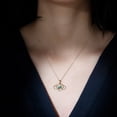 thumbnail image 4 of Rosec Jewels Infinity Heart Pendant with Emerald (AAA Quality, Chain included) - Ready to Gift Necklace for Valentines, 18K Yellow Gold, 4 of 8
