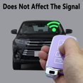 thumbnail image 6 of Key Fob Cover Compatible with Toyota Highlander Camry RAV4 Corolla Tocoma Tundra 4Runner Sequoia Keychain Case Holder Protector,Purple, 6 of 7