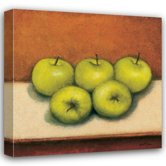 Bill Creevy 20x20 Gallery Wrapped Canvas Wall Art Titled - Granny Smith Apples