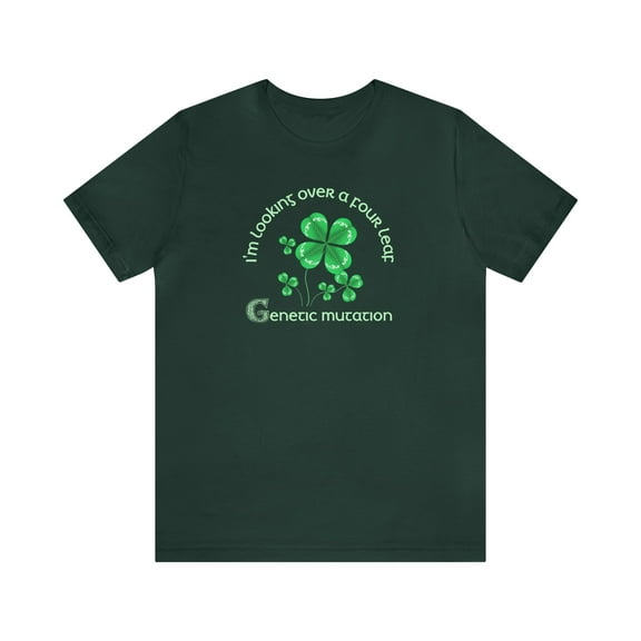 Four Leaf Clover Tshirt, Funny St Patricks Day Shirt for Science Nerds