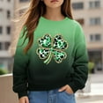 thumbnail image 2 of Cmfcve Children's Hooded Sweatshirts 1-12 Four Leaf Clover Boys & Girls St. Patrick's Day Casual Pullover Round Neck Long Sleeve Jacket Top, 2 of 5