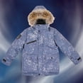 thumbnail image 5 of KAUOD Boys Girls 2 Piece Snow Suits Faux-F𝐮r Hood Ski Jackets Bib Snow Pants Set Kids Outdoor Waterproof Ski Suits, 5 of 8