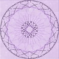 thumbnail image 1 of Ahgly Company Machine Washable Indoor Square Transitional Orchid Purple Area Rugs, 6' Square, 1 of 7