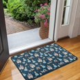 thumbnail image 2 of Dark Blue Princess Castle Pattern Door Rugs,Washable Non Slip Door Mats Indoor,Decorative Door Mats,Entry Mat Indoor for Entrance,Bedroom,Kitchen,Bathroom,30"x17", 2 of 6