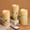 Butterfly Floral, variant on Fiber Optic Flameless Pillar Candles with Remote Set of 3, Butterfly Floral Summer LED Candles Decor ? 3" H 6"