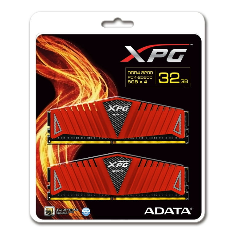 32GB AData XPG Z1 Series DDR4 3200MHz PC4-25600 CL16 Quad Channel