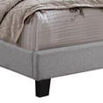 thumbnail image 6 of Benjara Shirin Full Size Bed- Wood- Nailhead Trim- Upholstered Headboard- Gray, 6 of 6