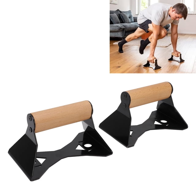 Barras De Flexión De Madera, Evitan Resbalones Manijas Ergonómicas De Flexión Patas De Acero Para Fitness Para Calistenia