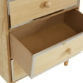 thumbnail image 5 of DecMode 3 Drawers Light Brown Wood Decorative Jewelry Box, 5 of 10