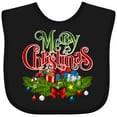 thumbnail image 3 of Inktastic Merry Christmas Boys or Girls Baby Bib, 3 of 4