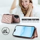 thumbnail image 4 of iPhone 16 RFID Para Que Bloquea la Funda Protectora para Billetera, Funda Tapa Magnética, Bolsillo con Ranuras para Múltiples Tarjetas con Correa para el Hombro y Correa para la Muñeca Desmontables, 4 of 8