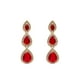 thumbnail image 1 of Aretes Largos De Zirconia Con Corte De Gota, 1 of 3