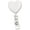 White, variant on Heart Shaped Retractable Badge Reel with Rotating Swivel Spring Clip - Cute Heavy Duty Name Tag Reels for Nurses, Pediatrics, Teachers, EKG and More by Specialist ID (Red)
