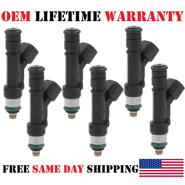 6x OEM 0280158020 Fuel Injectors for 20052010 Jeep Grand Cherokee 3.7L