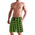 thumbnail image 7 of Men's Jamaican-Flag-Stripe-Caribbean-Island-Design Quick Dry Swim Trunks with Pockets Beach Board Shorts Bathing Suits S-3XL, 7 of 7