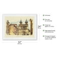 thumbnail image 2 of Bisagra Gate (Puerta de Bisagra) - Toledo Spain - Vintage Airline Travel Poster by David Klein c.1960s - Japanese Unryu Rice Paper Art Print 24 x 32 in, 2 of 4