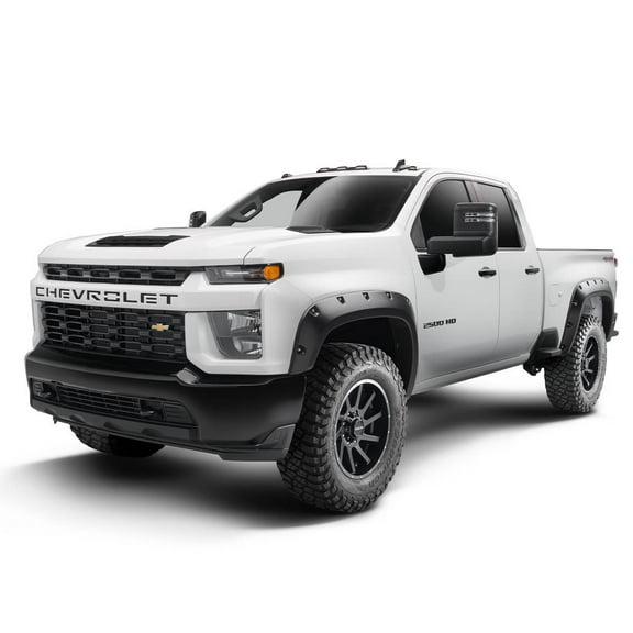 Husky Liners 2804982 Pocket Style Fender Flares Fits 2020–2026 Chevy Silverado 2500 Heavy Duty, 2020–2026 Chevy Silverado 3500 Heavy Duty 4pc