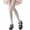 White, variant on HNMKIU Elegant Retro Lace Sheer Hollow Out Bowknot Design Pantyhose Stockings for Women Black,One Size
