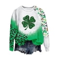 thumbnail image 2 of Chemise Saint Patrick Col Rond pour Femmes Imprimé Saint Patrick Manches Longues Chandails en Molleton Saint Patrick, 2 of 4