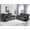 2+3 Seater - Gray, variant on Zero Gravity Power Reclining Sofa with Adjustable Headrest, Electric Reclining Couch with Wireless Charge, USB Ports, Power Recliner Sofa 3-Seater with Drop Down Table, Cup Holder,Outlet
