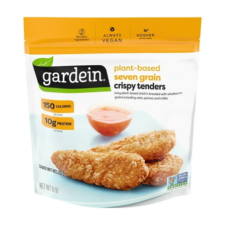 Gardein Plant-Based Seven Grain Crispy Tenders, Vegan, Frozen Meat Alternative, 9 oz.
