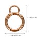 thumbnail image 2 of unbranded 6Ud De Aleación Dorados Para Llavero Con Seguro Para Accesorios De Bolsas, 2 of 8