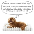 thumbnail image 6 of TOWN & COUNTRY LUXE CuddleTown Ribbed Bubble Stripe Pillow Crate Mat Pet Bed, Machine Washable Cover, Soft & Calming, Non-Slip Bottom, Dark Grey, Small 30"x21"x3", 6 of 7