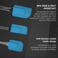 thumbnail image 6 of 3pcs Kitchen Cooking Flexible Silicone Spatula Set Heat Resistant Turner Scraper Baking Utensils Blue, 6 of 7