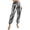 Dark Gray, variant on Womens Shiny Metallic High Waist Stretchy Jogger Pants Holographic Hip Hop Club Wear Streetwear