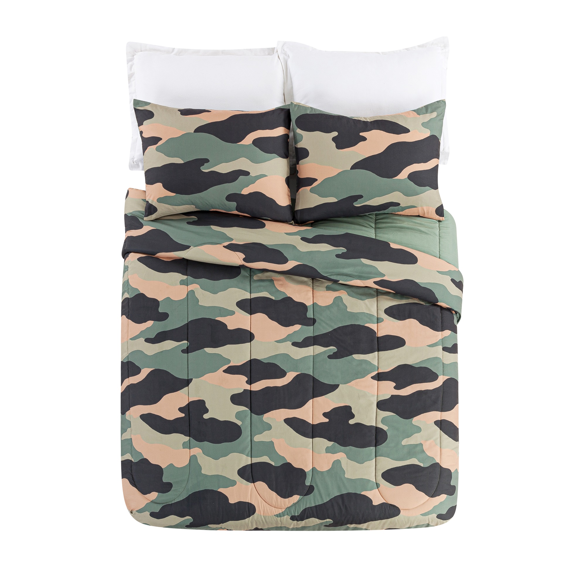 Urban Playground Kids Camouflage Green 2-Piece Comforter Set, Twin