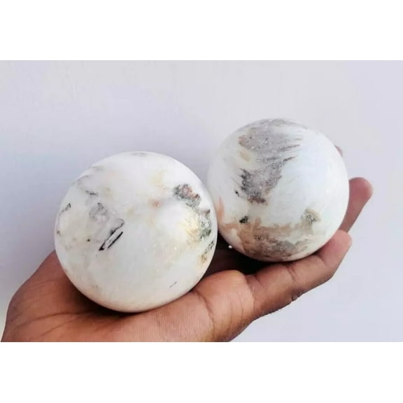 Large Scolecite Crystal Sphere Ball Handmade Crystal Sphere For Home Office Decorative Carved Crystal Sphere Crystal Gift Healing Crystal