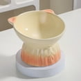 thumbnail image 4 of Vacemry under $5 Elevated Ceramic Cat Bowl, Ceramic Cat Food Bowl Large Capacity Pet Dish for Drinking Eating, Raised Design to Reduce Neck Strain, Easy to Clean Hygienic Surface, 4 of 6