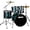Deep Aqua Sparkle, variant on ddrum D2 5-Piece Drum Set - Midnight Black