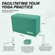 RDX 2 Pack Yoga Block, Non-Slip High-Density Eva Foam, Easy Grip Surface for Stability Strength Training D14 (23x15x9.8CM)